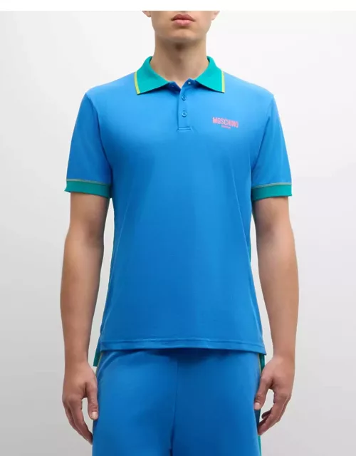 Men's Tipped Colorblock Polo Shirt