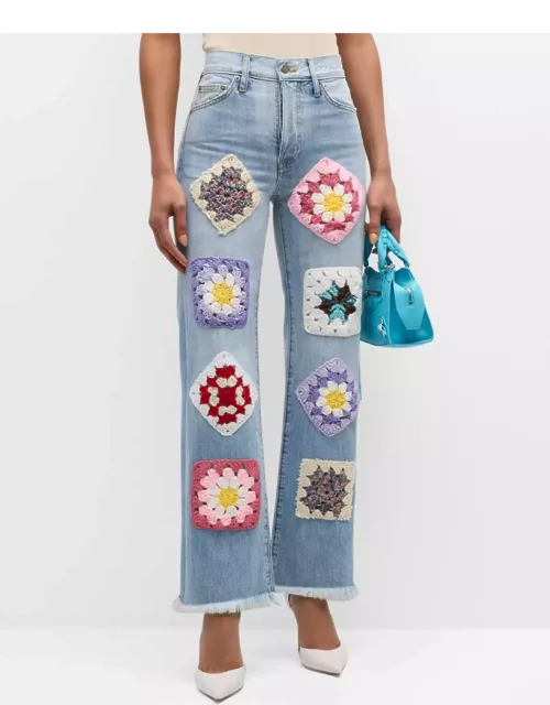 Carrie Crochet Patch Jean