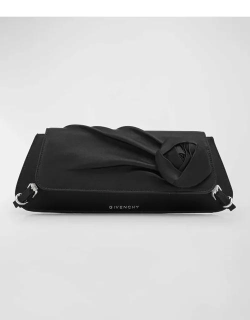 Voyou East-West Clutch Bag in Satin