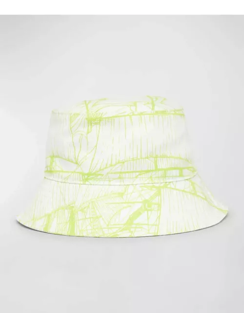 Neon Print Cotton Bucket Hat