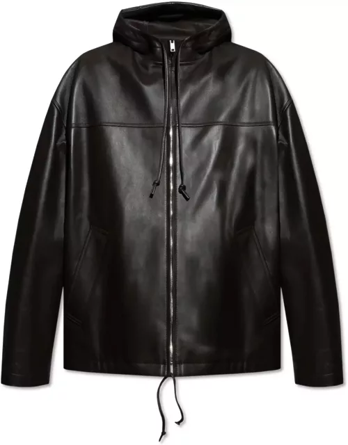 Bottega Veneta Hooded Leather Jacket