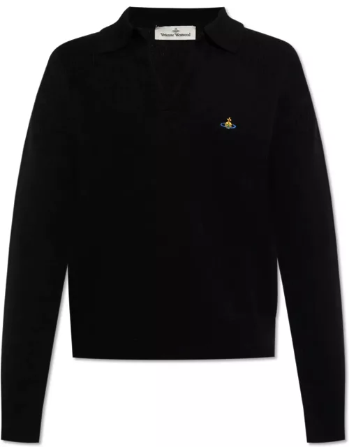 Vivienne Westwood football Wool Sweater With Collar