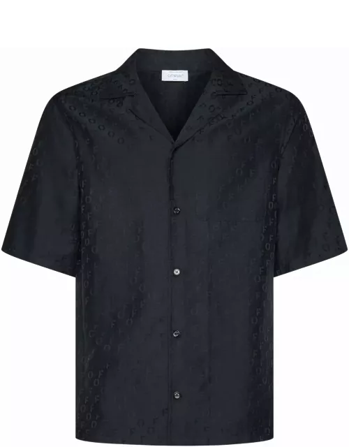 Off-White Silk-cotton Short Sleeve Shirt