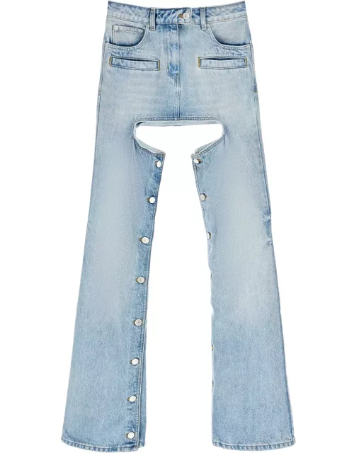 Courrèges chaps Jeans With Cut-out