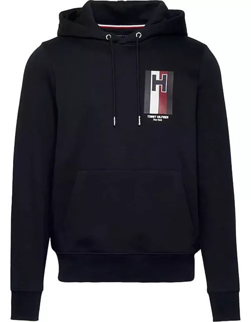 Tommy Hilfiger Flex Hooded Sweatshirt With H Logo