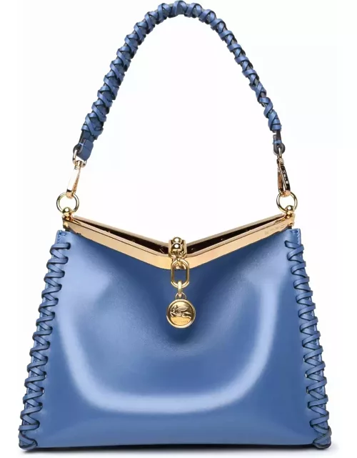 Etro Small vela Blue Leather Bag