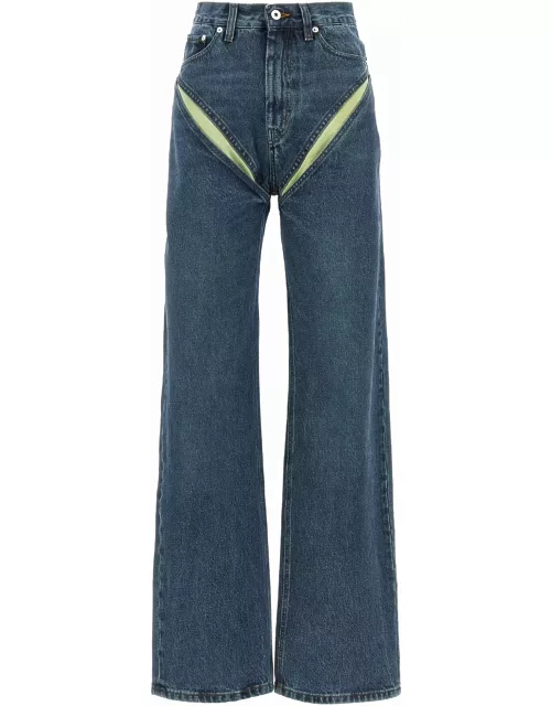 Y/Project evergreen Cut Out Jean