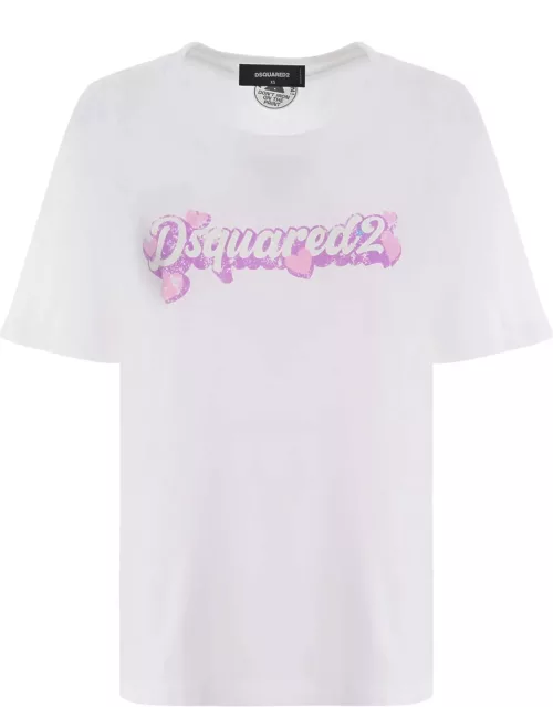T-shirt Dsquared2 hearts Made Of Cotton Jersey