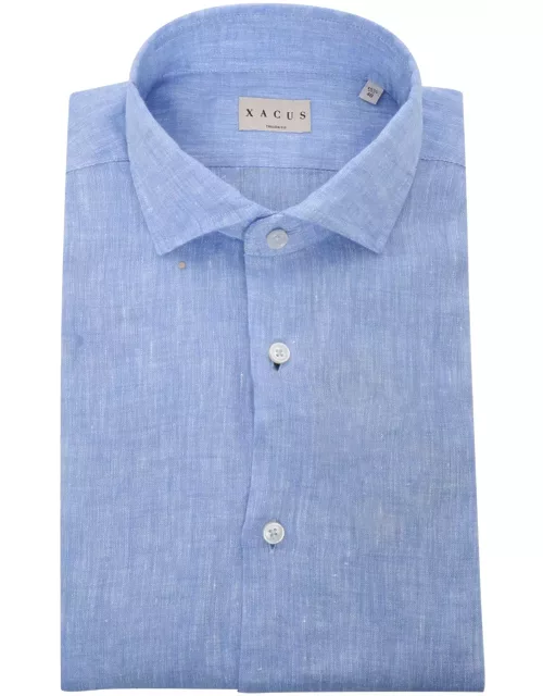 Xacus Light Blue Linen Shirt