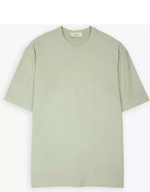 Piacenza Cashmere T-shirt Sage green lightweight cotton t-shirt