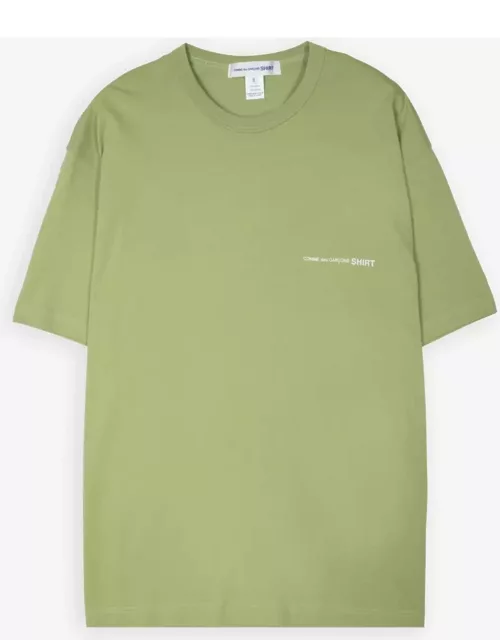 Comme des Garçons Shirt Mens T-shirt Knit Green cotton over