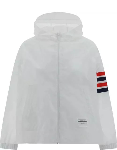 Thom Browne 4-bar Stripe Detailed Hooded Jacket