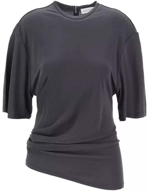 CHRISTOPHER ESBER top with side draping detai