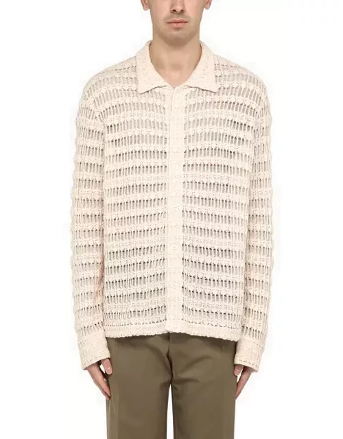 Cream-coloured cotton knit Yasu shirt