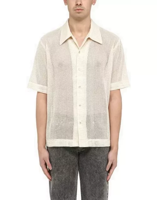 Noam beige cotton knit shirt