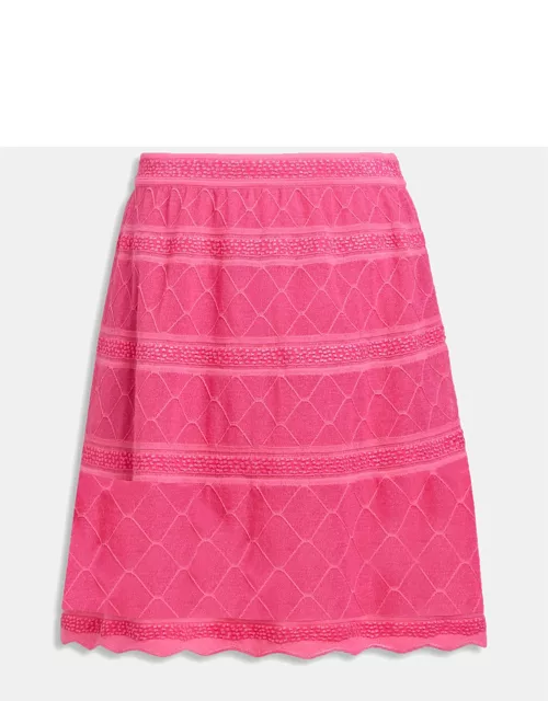 M Missoni Pink Knit Mini Skirt S (IT 40)
