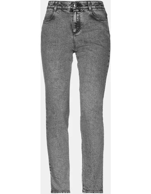 Stella McCartney Grey Washed Denim Slim Fit Jeans S (