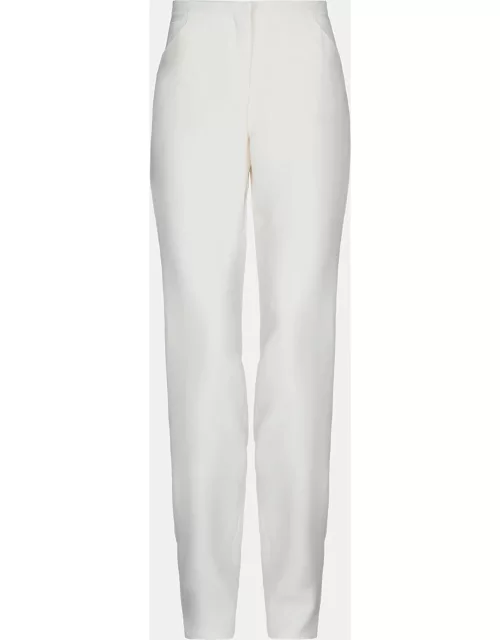 Giorgio Armani Cream Silk Tailored Pants XL (IT 46)