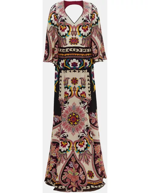 Etro Multicolor Paisley Print Silk Maxi Dress S (IT 40)