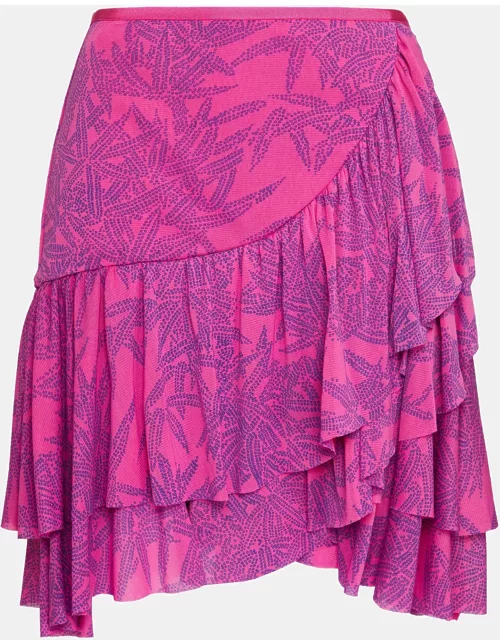 Diane Von Furstenberg Pink Jersey Paloma Mini Skirt