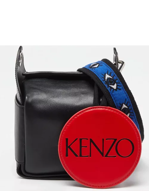 Kenzo Black Leather Crossbody Bag