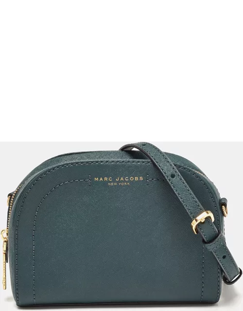 Marc Jacobs Dark Green Leather Playback Dome Crossbody Bag