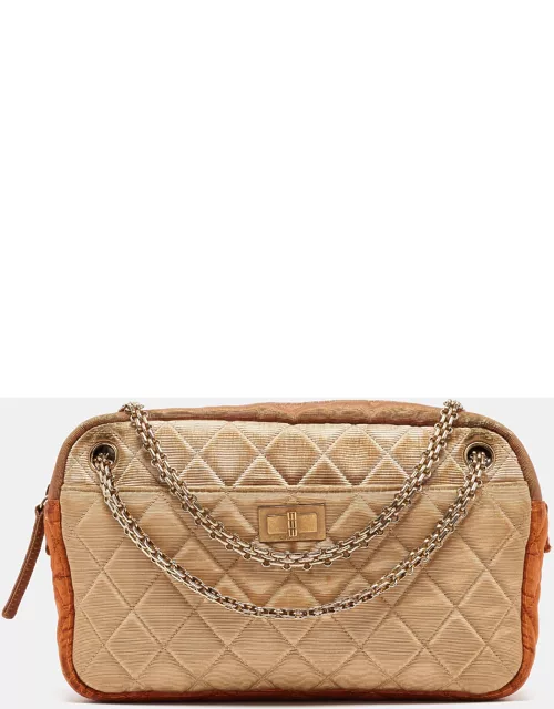 Chanel Tricolor Quilted Fabric Reissue Camera Bag