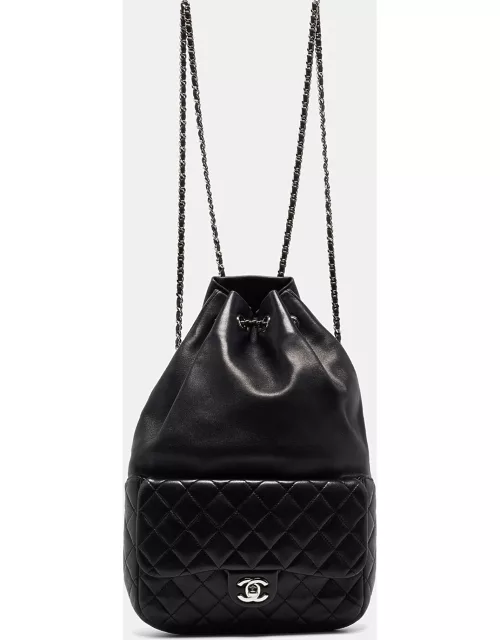 Chanel Black Quilted Leather Seoul Backpack