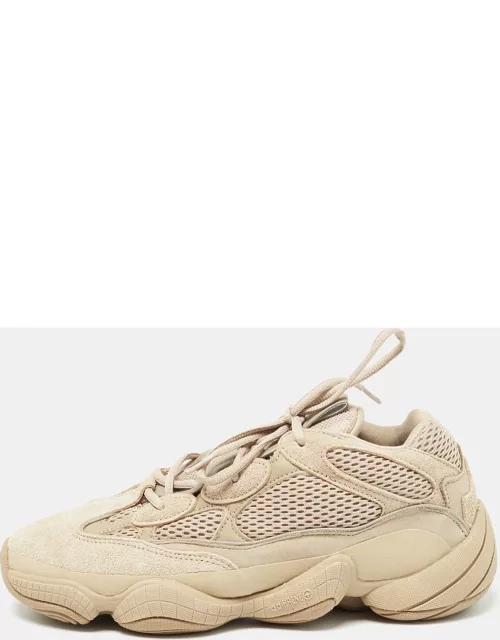 Yeezy x Adidas Beige Mesh and Suede 500 Taupe Light Sneaker