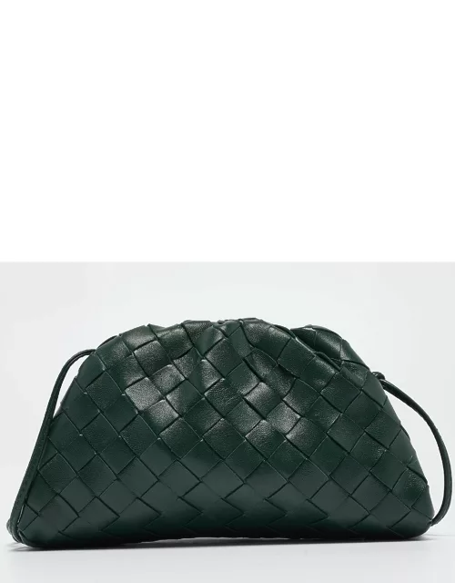 Bottega Veneta Green Intrecciato Leather Mini The Pouch Bag