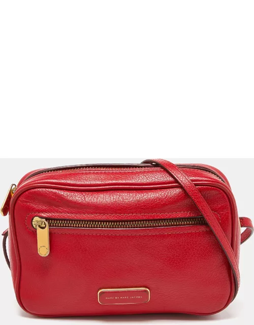 Marc by Marc Jacobs Red Leather Crossbody Bag