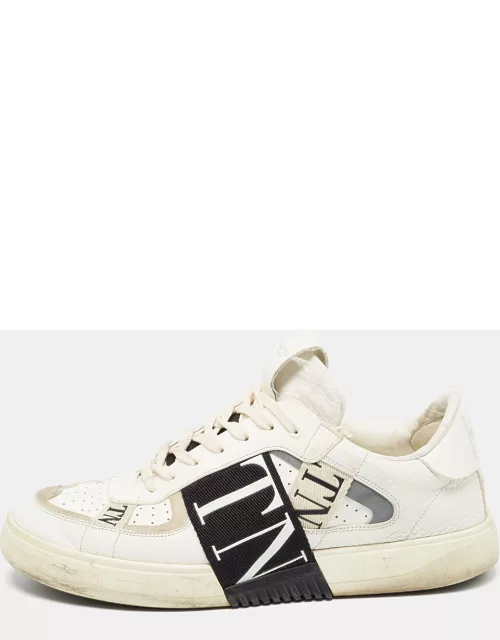 Valentino White/Black Leather VLTN Sneaker