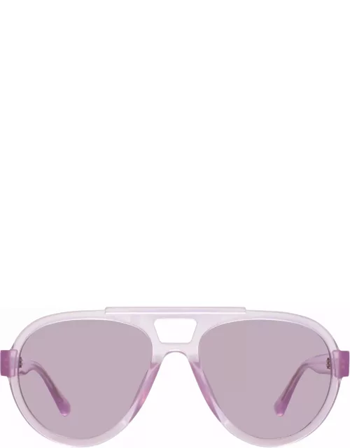 The Attico Jurgen Aviator Sunglasses in Pink