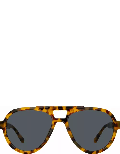 The Attico Jurgen Aviator Sunglasses in Tortoiseshel