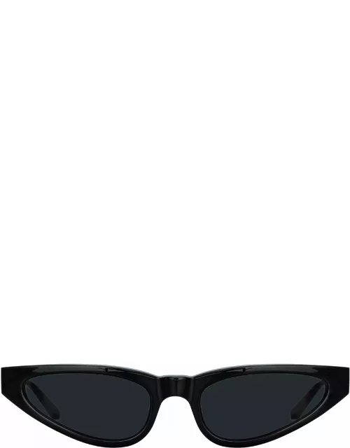Magda Butrym Slim Cat Eye Sunglasses in Black