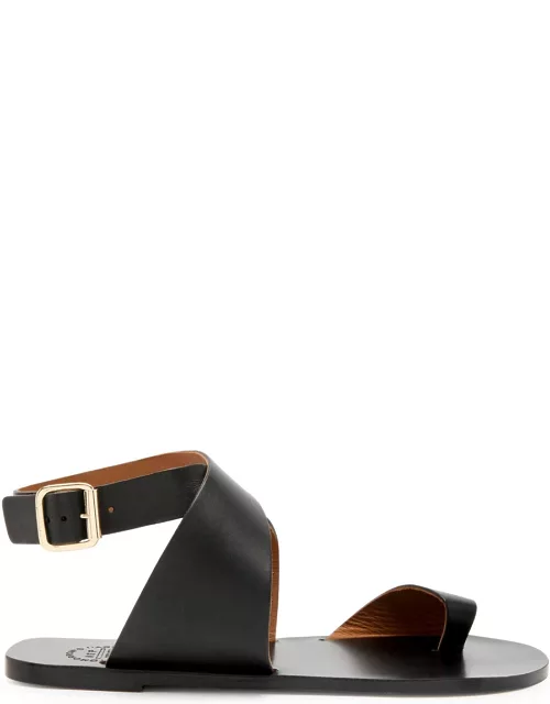 Atp Atelier Montagano Leather Sandals - Black - 36 (IT36/ UK3)