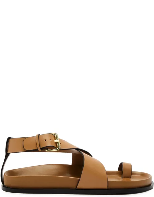 A. emery Dula Leather Sandals - Tan - 36 (IT36/ UK3)