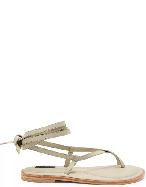 A. emery Elliot Leather Sandals - Off White - 36 (IT36/ UK3)