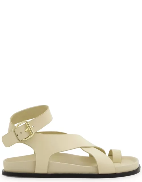 A. emery Jalen Leather Sandals - Off White - 37 (IT37/ UK4)