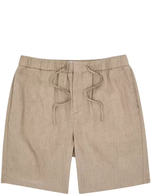 Frescobol carioca Felipe Linen-blend Shorts - Beige - 34 (W34 / L)