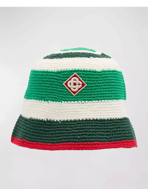 Men's Cotton Crochet Bucket Hat
