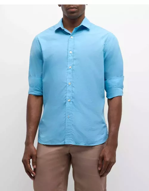 Men's Malfa Garment-Dyed Casual Button-Down Shirt