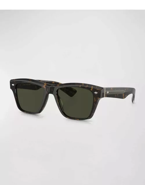 Polarized Acetate Square Sunglasse