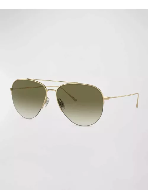 Cleamons Titanium Aviator Sunglasse
