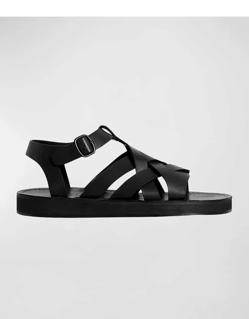 Beltra Woven Ankle-Strap Sandal