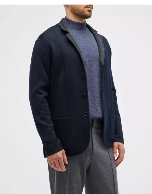 Men's Reversible Sweater Jacket