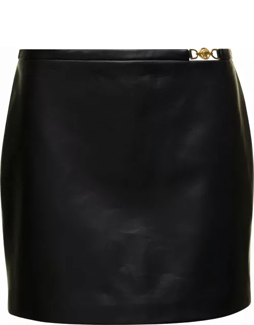 Versace Leather Mini Skirt