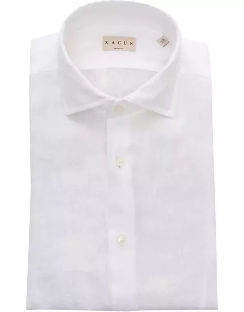 Xacus White Linen Shirt