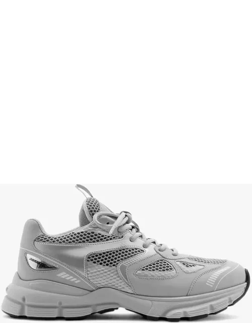 Axel Arigato Marathon Runner Grey Leather Mesh Low Sneaker - Marathon Runner
