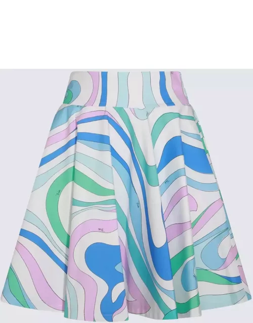Pucci Multicolot Cotton Midi Skirt